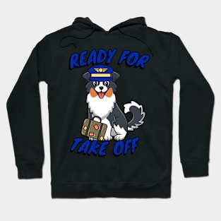 Funny Pilot Collie Dog Hoodie